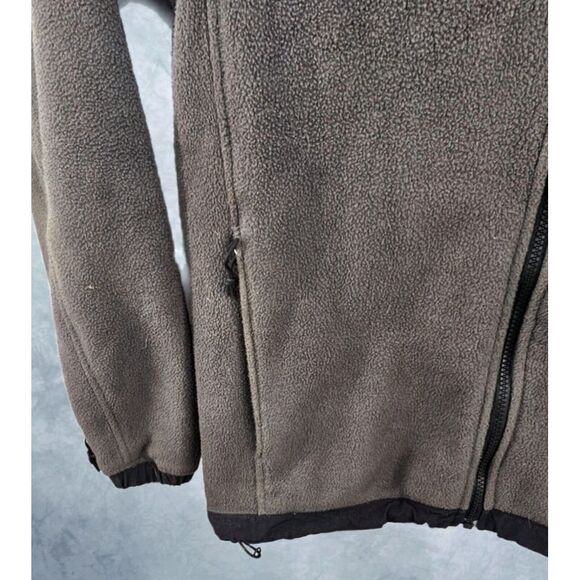 Vintage North Face Jacket Mens Medium Gray Polartec Fleece Full Zip Made USA Y2K - Picture 5 of 12